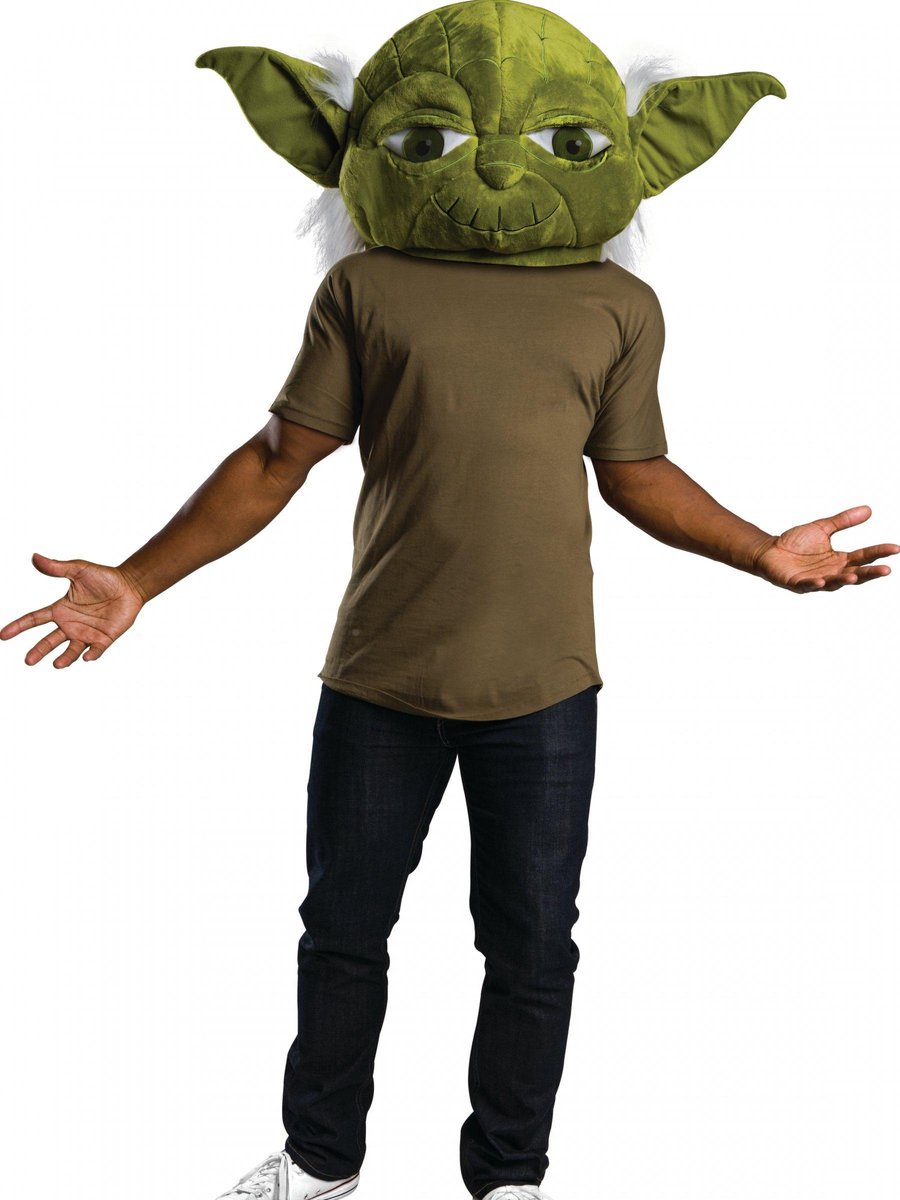 RUBIES FRANCE - Yoda mascotte masker voor volwassenen - Maskers > Integrale maskers